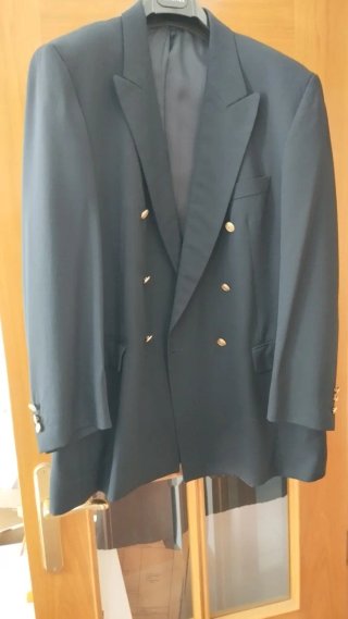 Americana azul talla 58 hombre