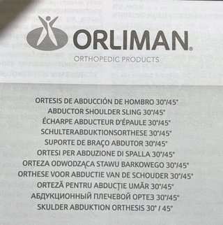 CABESTRILLO Ortesis de Abducción de Hombro 30º/45º