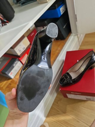 Zapatos Salva. Ferragamo Tacón Negro Talla 36