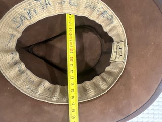 Sombrero de piel Lagomarsino Marrón.