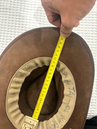 Sombrero de piel Lagomarsino Marrón.