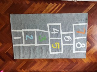 Alfombra de juegos Ikea con números