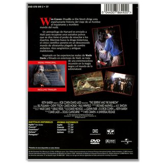 LA SERPIENTE Y EL ARCO IRIS (Terror, Wes Craven)
