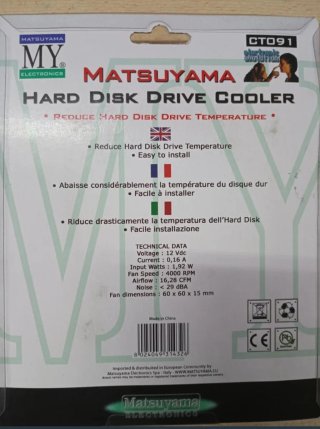 Ventola raffreddamento hard disk