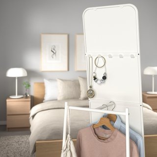 Espejo de pie IKEA KNAPPER blanco - Colgador