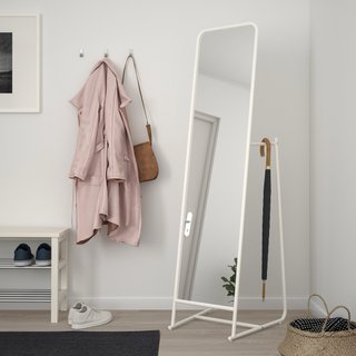 Espejo de pie IKEA KNAPPER blanco - Colgador