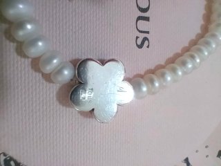 Pulsera Perlas Tous Flor Plata