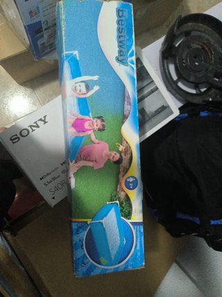 Piscina infantil hinchable azul