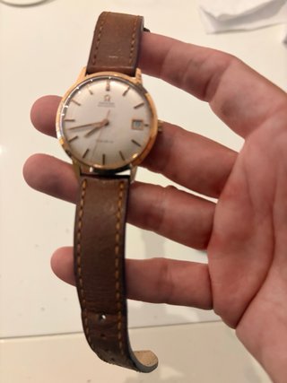 Omega Genève Automático Oro Macizo 18k Vintage