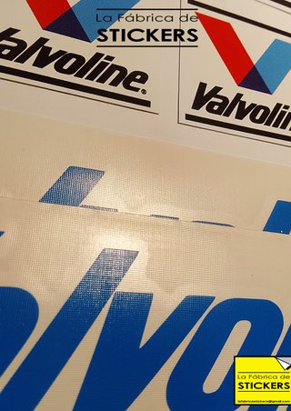 Pack 10 Pegatinas VALVOLINE Vinilo Alta Calidad