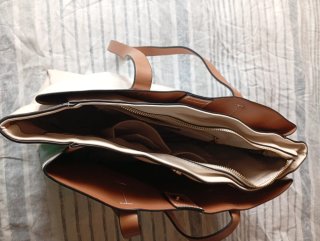 Bolso ejecutivo Paco Martinez Beige/Marrón