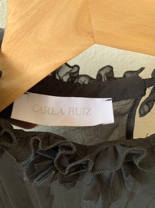 Blusa CARLA RUIZ Negra Talla 40