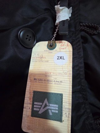 Chaqueta Alpha Industries Negra Talla XXL