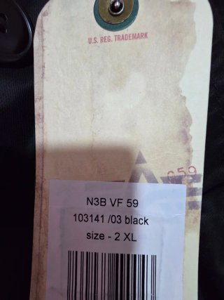 Chaqueta Alpha Industries Negra Talla XXL