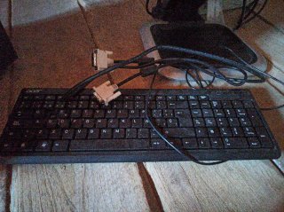 Torre PC Nox Negra y Azul, pantalla HP y teclado