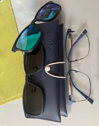 Montura Gafas Vista X-SUN Negra y Azul