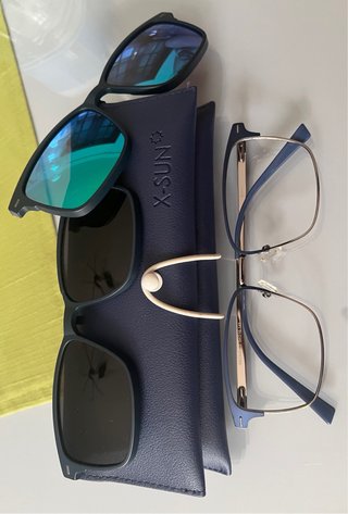 Montura Gafas Vista X-SUN Negra y Azul