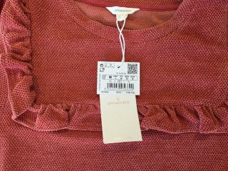 Blusa Springfield teja manga larga volantes