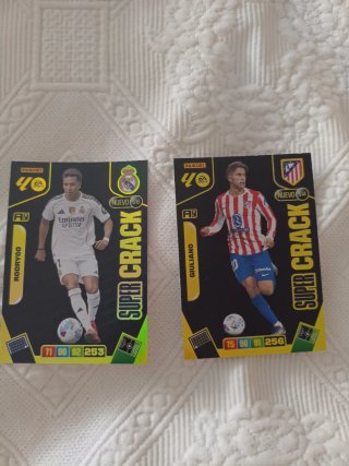 2 Cromos Panini Super Crack Rodrygo y Giuliano