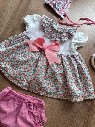 Conjunto 3 piezas recién nacida bebé niña Pinocho