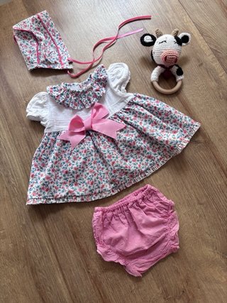 Conjunto 3 piezas recién nacida bebé niña Pinocho