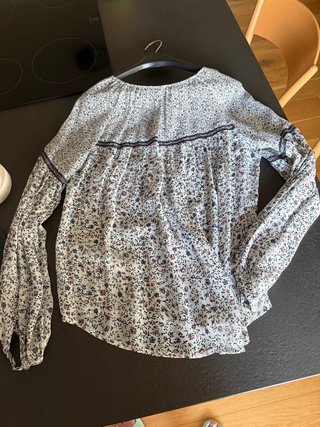 Camicia a fiori bianca e multicolor