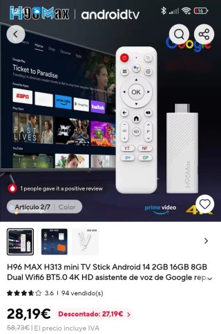 TV Stick Android H96Max