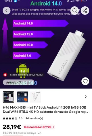 TV Stick Android H96Max