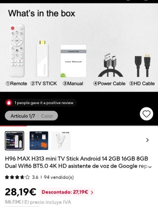 TV Stick Android H96Max