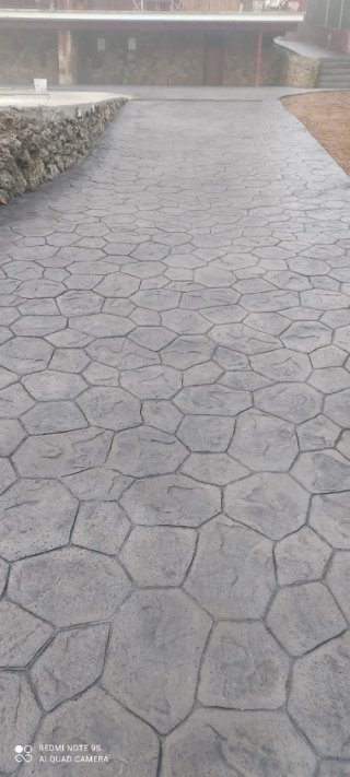 Pavimento de hormigón estampado