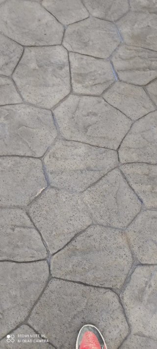 Pavimento de hormigón estampado