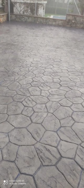 Pavimento de hormigón estampado