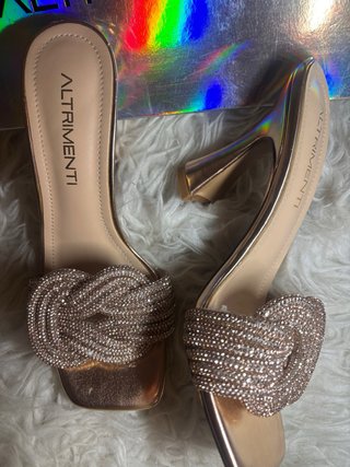 Sandalias tacón ALTRIMENTI doradas