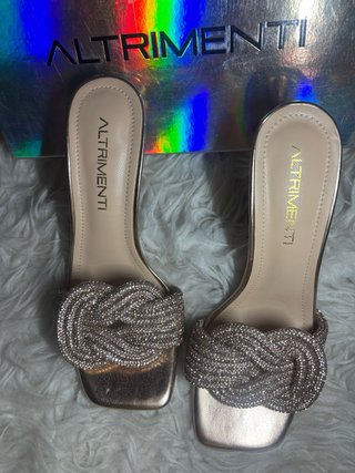 Sandalias tacón ALTRIMENTI doradas