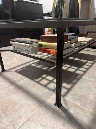 Mesa Centro Ikea Cristal y Metal