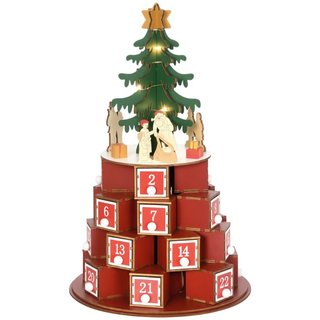 Calendario Avvento di Natale a Cono con Motivi a T