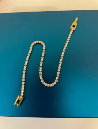 Bracciale tennis oro