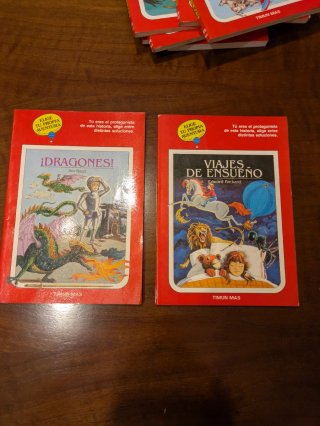Elige tú propia aventura. Libros de los 80