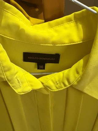 Camisa Adolfo Dominguez Amarilla Talla 36
