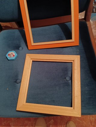 Marcos de madera para manualidades (2 uds)