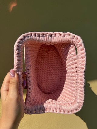 Borsa uncinetto fatta a mano con paillettes