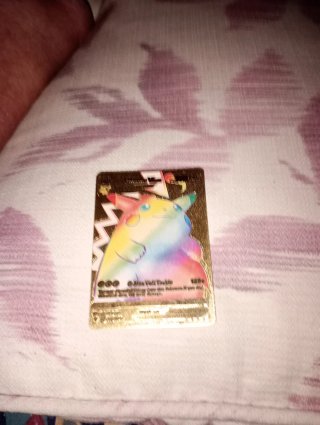 Carta Pokémon Pikachu Dorada