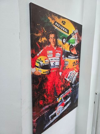 Quadro Ayrton Senna 40x60 Cm