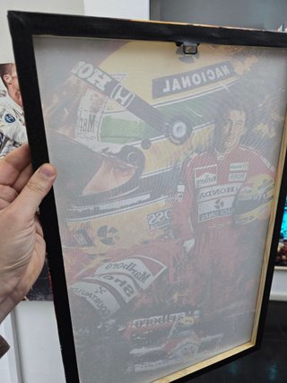 Quadro Ayrton Senna 40x60 Cm
