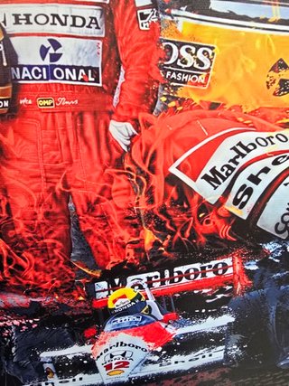 Quadro Ayrton Senna 40x60 Cm