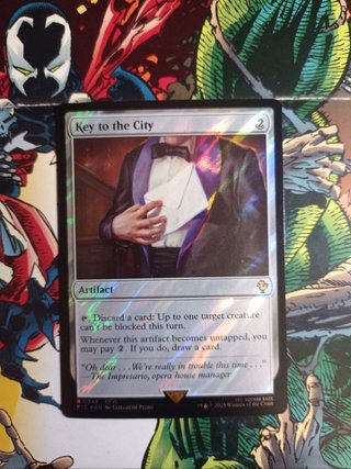Magic The Gathering Key to the City Surge Foil