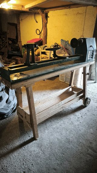 Torno de madera de sobremesa