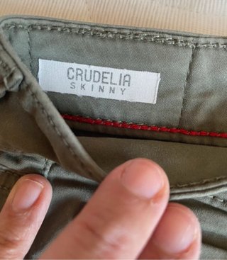 Pantaloni Rifle Crudelia Skinny Tg 32