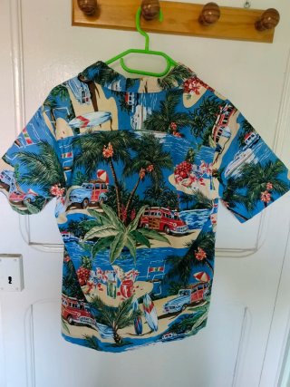 Camisa Hawaiana Estampada