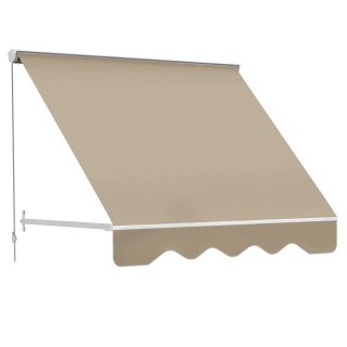 Toldo Retráctil Exterior Aluminio Beige